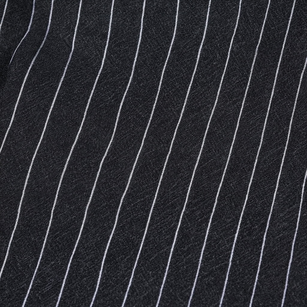Costume Homme 3 Pièces Élégant avec Design Croisé et Rayures Fines pour Mariage et Événements 6