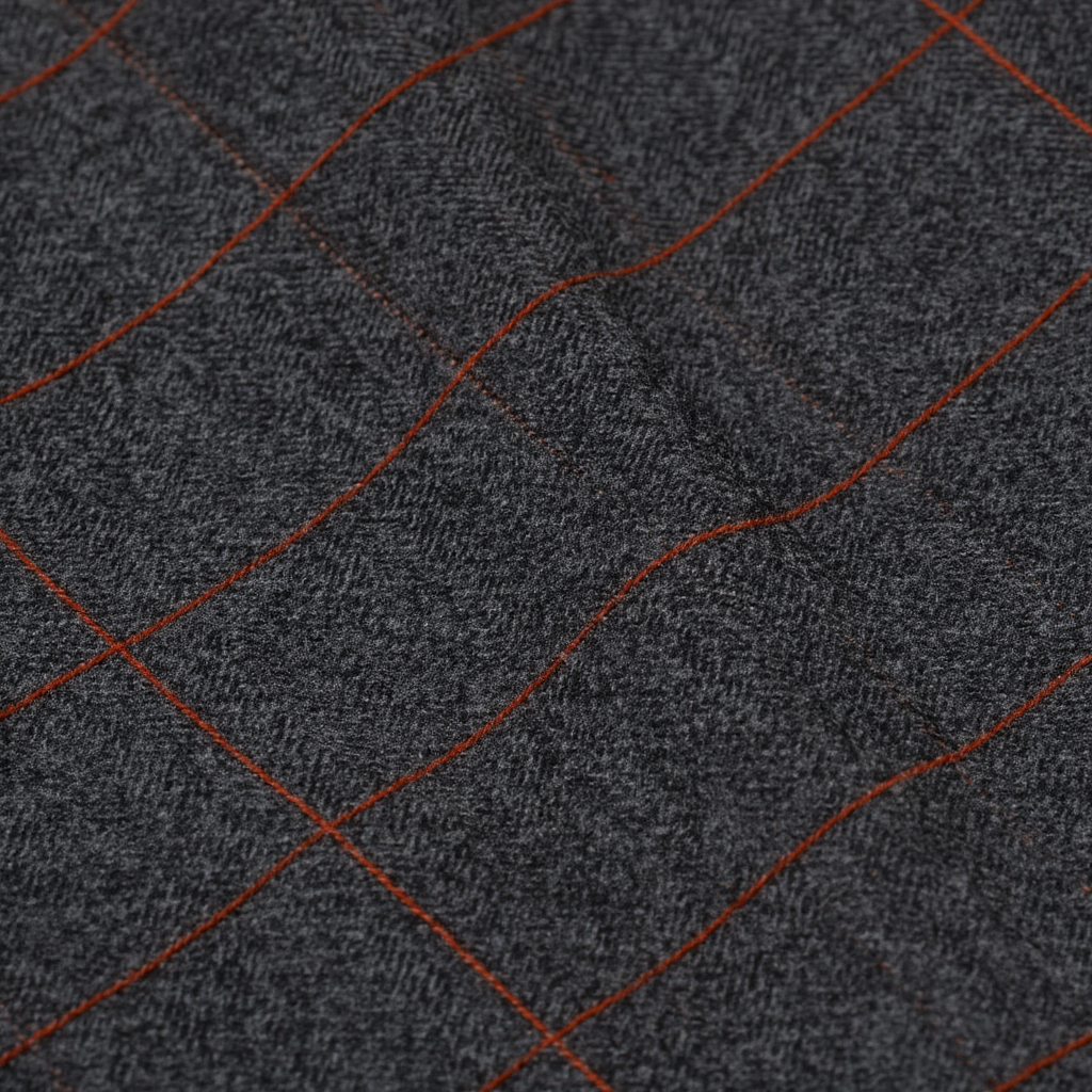 Costume Slim 3 Pièces à Carreaux Bordeaux avec Blazer Ajusté | Élégance pour Événements 5