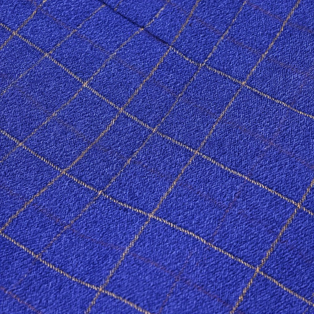 Costume Homme 3 Pièces Slim Fit à Carreaux Marine | Élégance pour Mariage et Événements 6