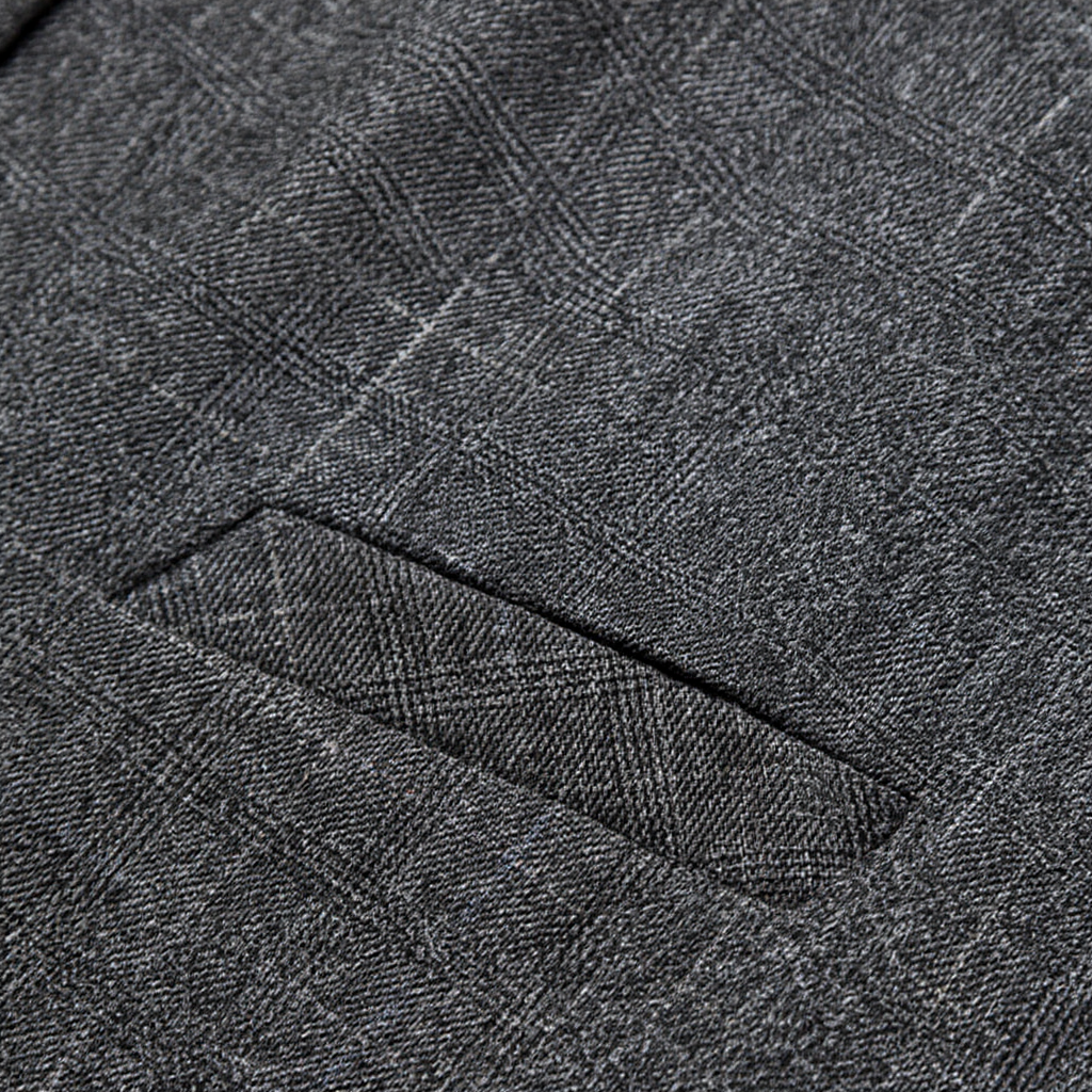 Élégance Moderne | Blazer Ajusté en Tweed avec Fermeture à 1 Bouton | Style Polyvalent pour Gentleman 6