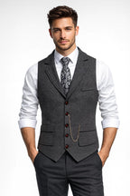 Gilet Sans Manche Homme Chic avec Coupe Ajustée | Élégant pour Tenues Professionnelles 11