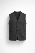 Élégance Masculine | Gilet Ajusté Mi-Saison avec Encolure en V | Polyvalent pour Tenues Chic 5