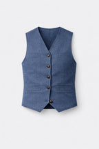 Élégance Printemps | Gilet Homme Sans Manches avec Encolure en V | Polyvalent pour Toutes Occasions 6