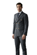 Élégance Britannique | Costume Trois Pièces avec Blazer Ajusté | Look Raffiné pour Occasions Formelles 1