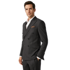 Costume Homme Mariage Slim 2 Pièces en Polyester avec Drapé Fluide | Élégance et Confort pour Événements Formels 1