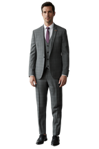 Élégance Moderne | Blazer Ajusté en Tweed avec Fermeture à 1 Bouton | Style Polyvalent pour Gentleman 1