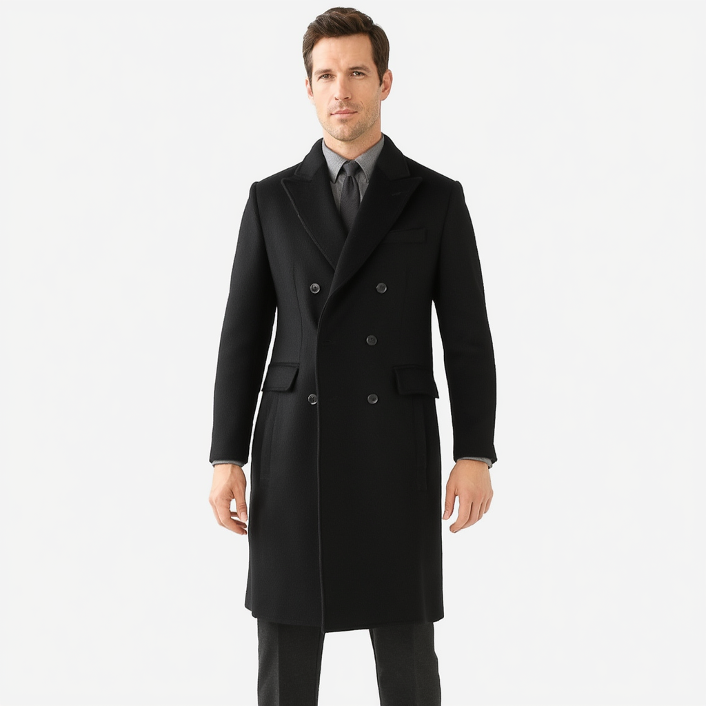 Manteau en Laine Slim avec Double Boutonnage et Revers Italien | Élégance et Chaleur pour l'Hiver 5