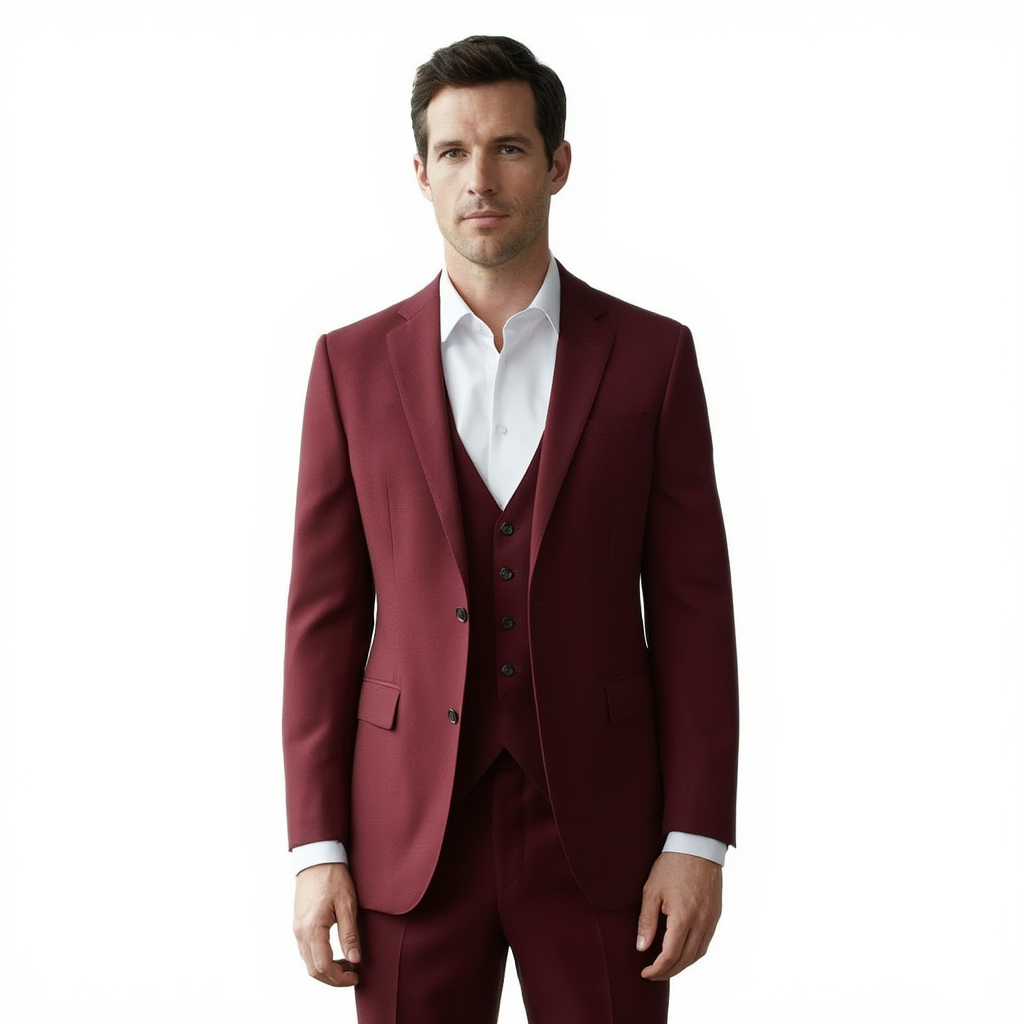 Élégance Suprême | Costume Homme 3 Pièces avec Veste à Épaulettes | Look Chic pour Mariage et Événements Formels 3