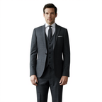 RayéElite | Costume 3 Pièces Slim avec Rayures Fines | Élégance et Confort pour Événements 4