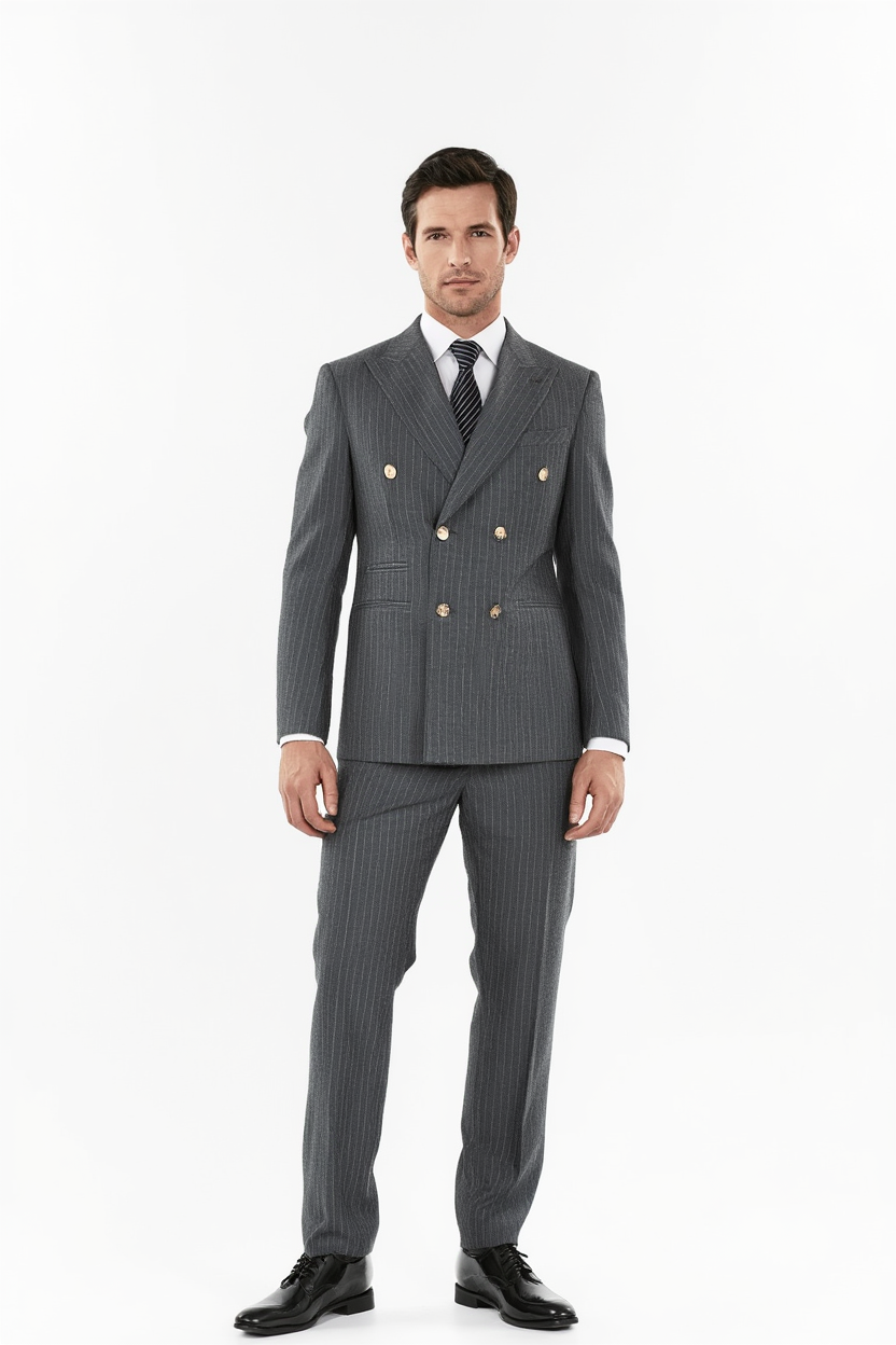 Élégance Britannique | Costume Trois Pièces avec Blazer Ajusté | Look Raffiné pour Occasions Formelles 2