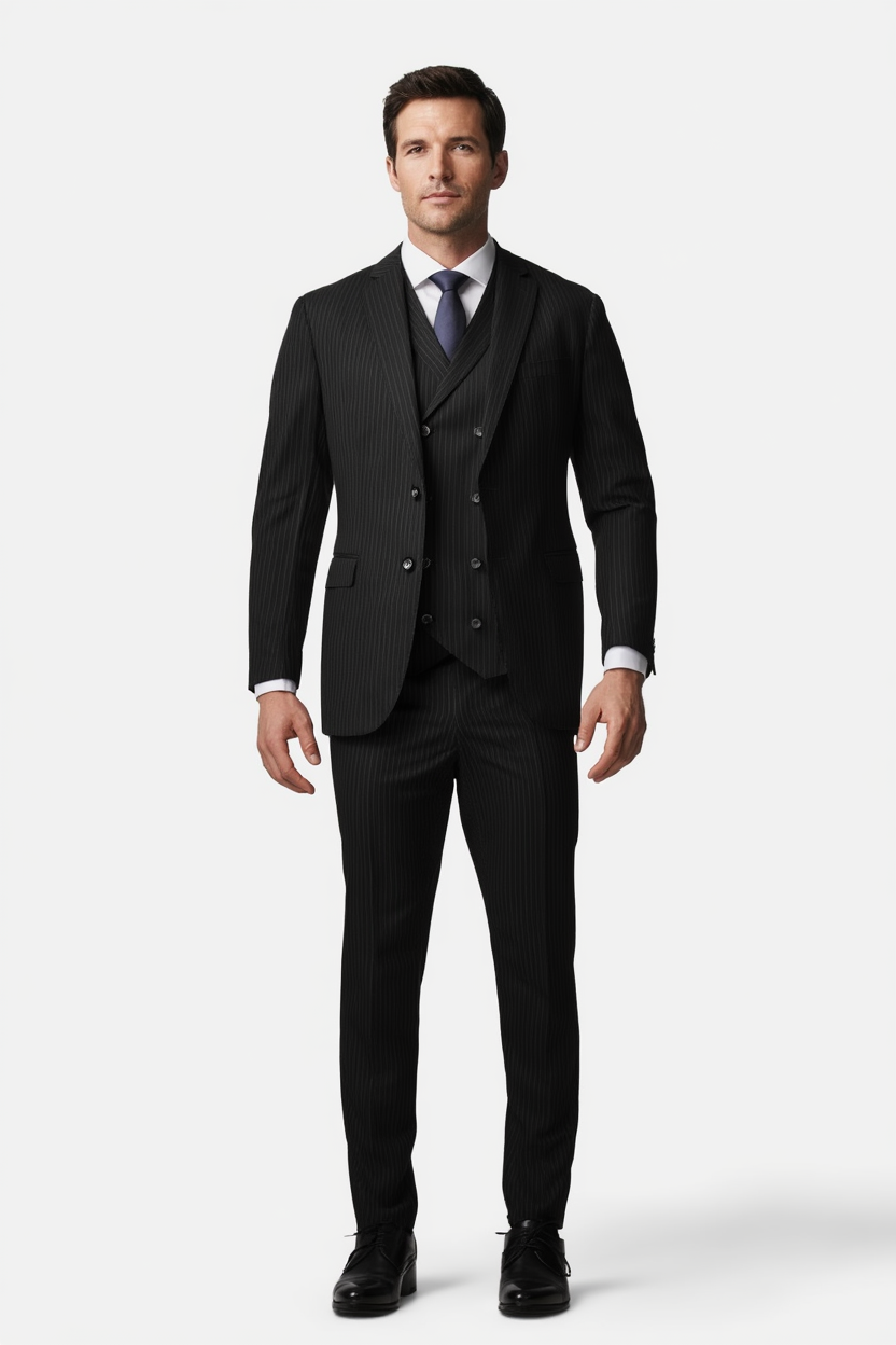 Élégance Classique | Costume Trois Pièces avec Coupe Ajustée | Charme Britannique pour Occasions Formelles 2