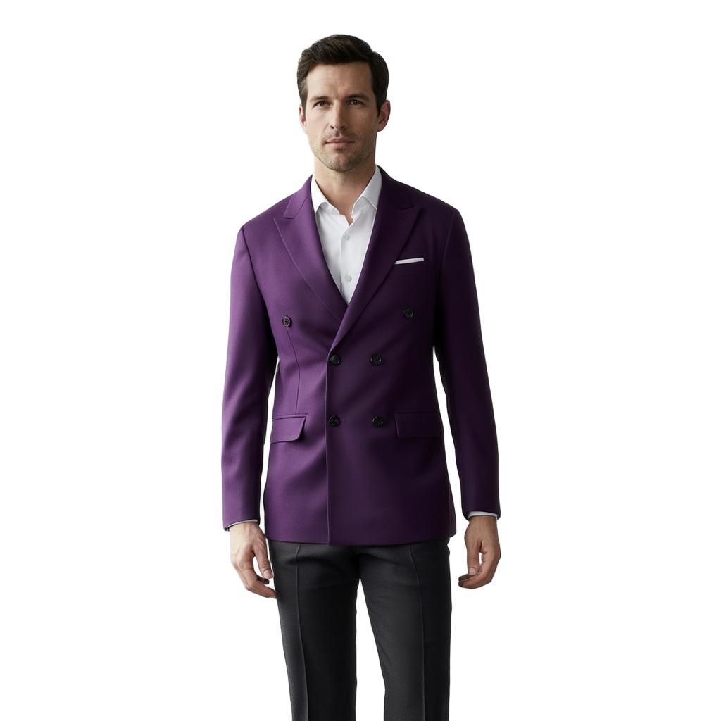 Veste Élégante pour Homme | Tissu Haut de Gamme avec Coupe Croisée | Style Casual Chic pour Occasions Formelles 1