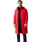 Parka Longue Matelassée avec Capuche pour Hommes | Isolation Efficace pour Hiver 4