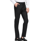 Pantalon Homme Slim Fit avec Rayures Craie - Tissu Confortable pour Élégance Moderne 5