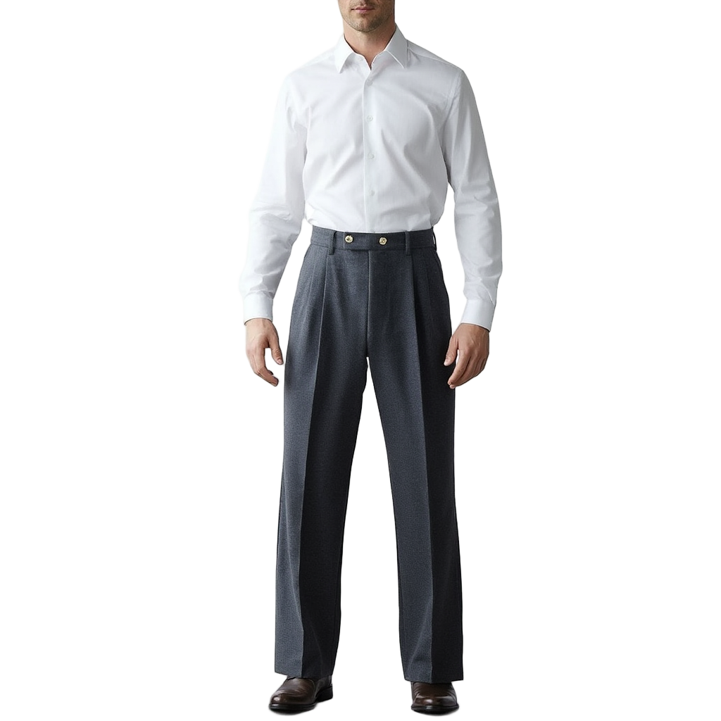 Pantalon Tailleur Femme Chic en Polyester Premium avec Ajustement Latéral | Élégance et Confort 1