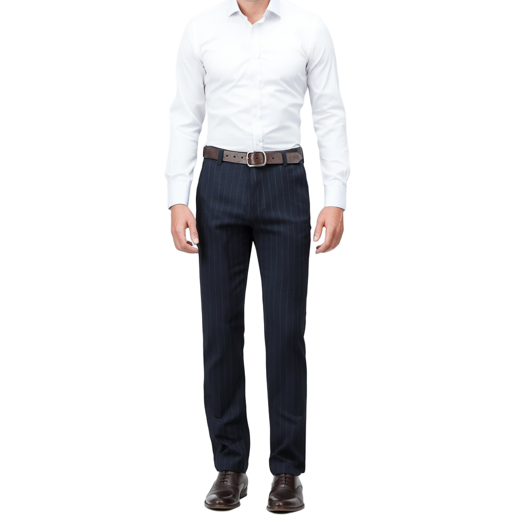 Élégance Classique | Pantalon Habillé Rayé pour Homme avec Coupe Moderne | Confort Optimal pour Occasions Formelles 6