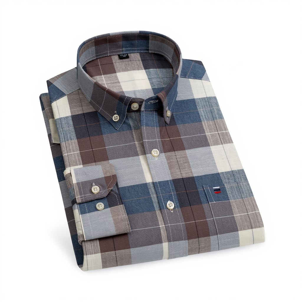Chemise Oxford Homme Carreaux Sophistiquée