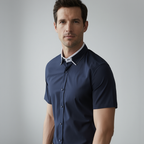 Chemise Sociale Homme Manches Courtes