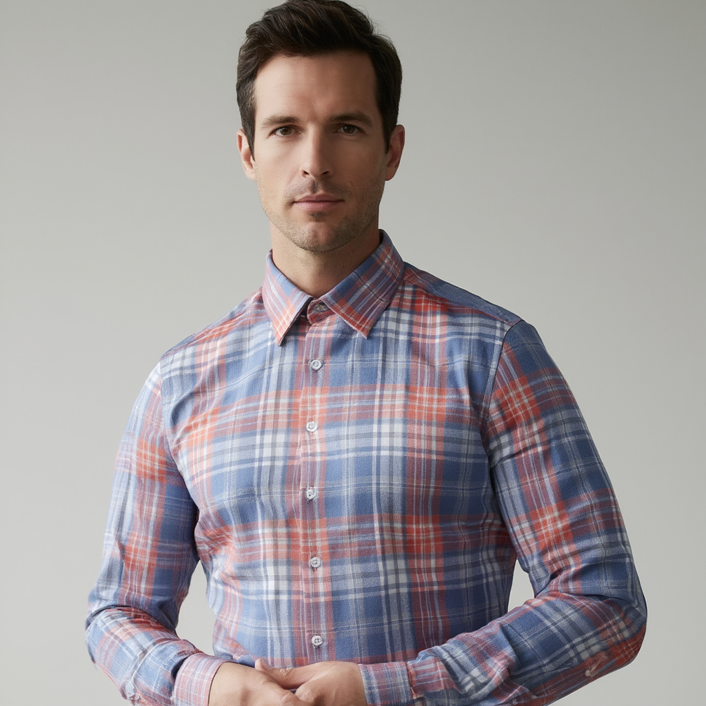 Chic Flanel Carreaux Homme Chemise | Flanelle carreaux