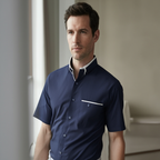 Chemise Sociale Homme Manches Courtes