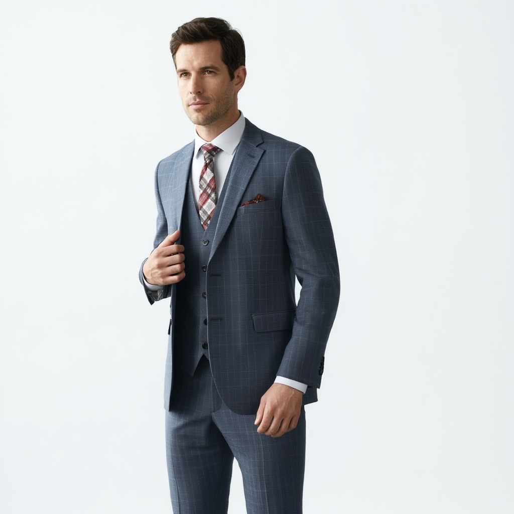 Prestige Couture | Costume Homme 3 Pièces Élégant avec Finitions Soignées | Confort Optimal pour Mariage 6