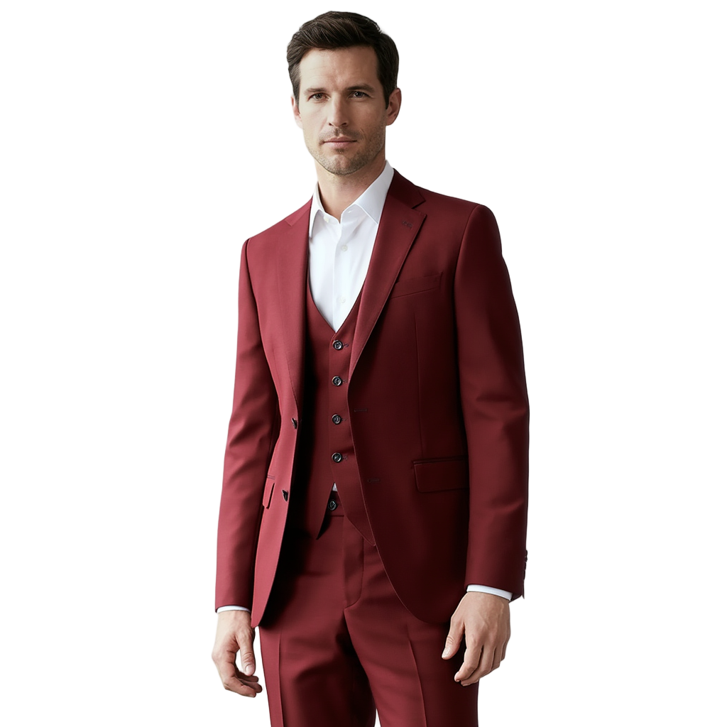 Élégance Suprême | Costume Homme 3 Pièces avec Veste à Épaulettes | Look Chic pour Mariage et Événements Formels 1