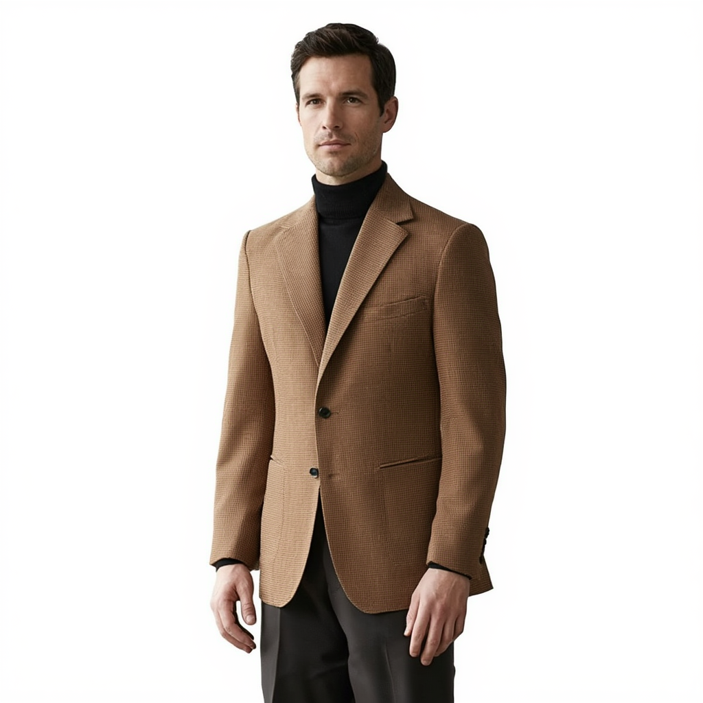 Siena | Blazer Slim en Laine avec Doublure Partielle | Élégance Polyvalente pour Hommes 3