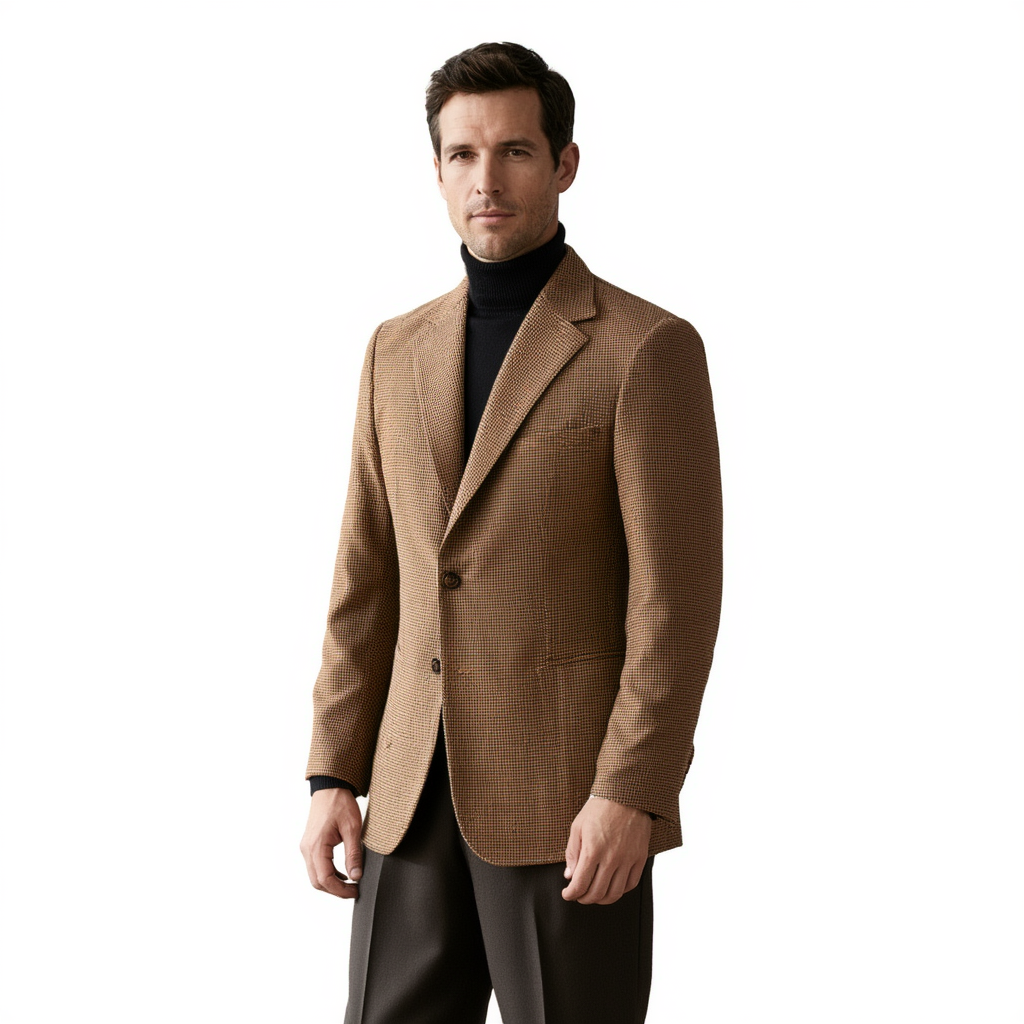 Siena | Blazer Slim en Laine avec Doublure Partielle | Élégance Polyvalente pour Hommes 4