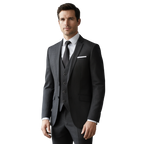 RayéElite | Costume 3 Pièces Slim avec Rayures Fines | Élégance et Confort pour Événements 1
