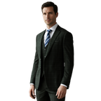 NexusCarreaux | Costume 3 Pièces à Carreaux avec Coupe Slim Fit | Élégance pour Événements Formels 1