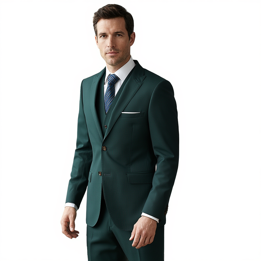 Élégant Costume 3 Pièces Classique pour Homme avec Veste et Gilet | Tenue Sophistiquée pour Toutes Occasions 1
