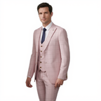 Costume Trois Pièces Classique à Carreaux pour Homme avec Coupe Slim Fit | Élégance Moderne pour Événements Formels 3