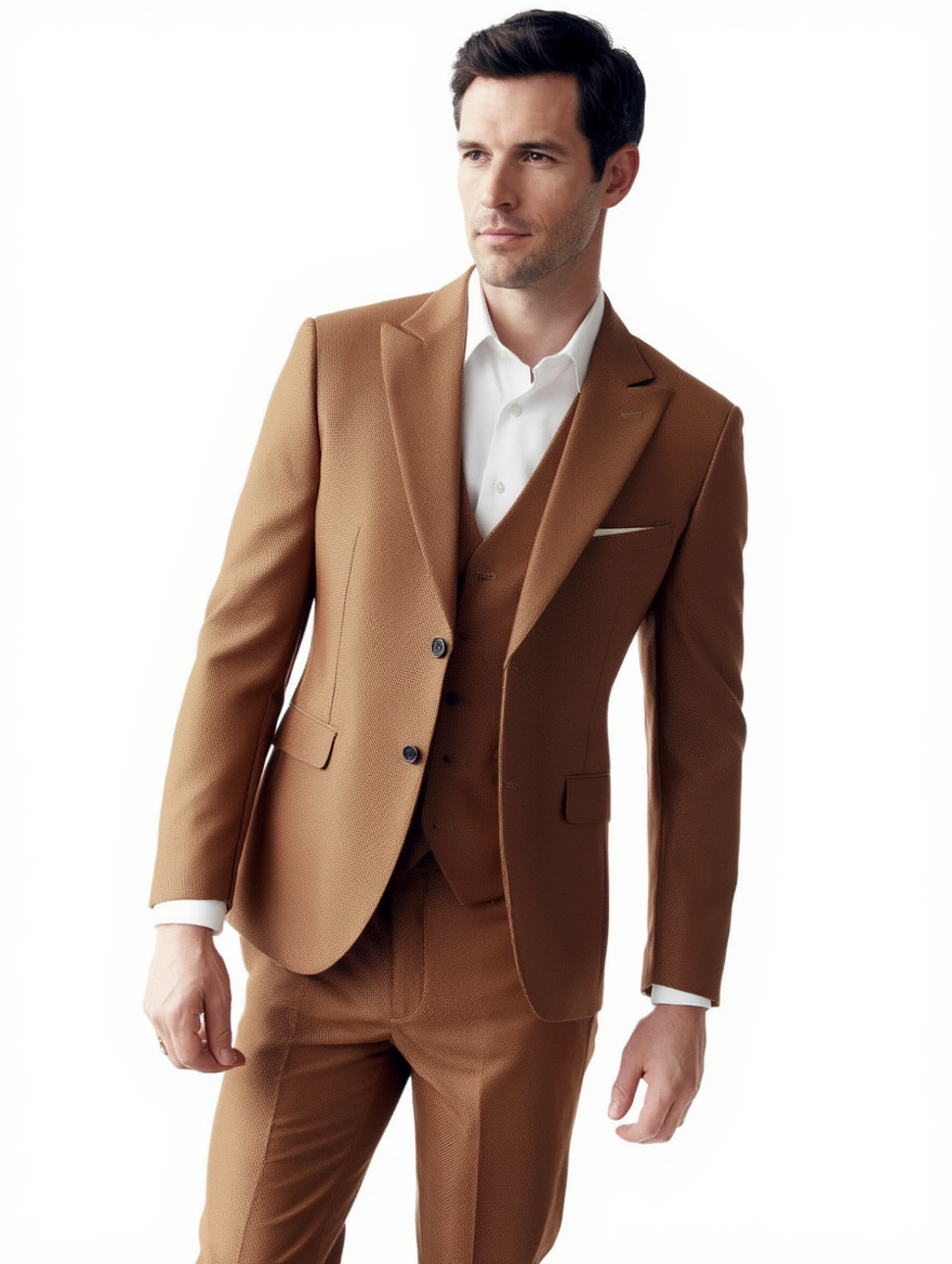 Élégance Urbaine | Costume 3 Pièces Homme Slim Fit en Coton Doux | Style Contemporain pour Confort Optimal 6