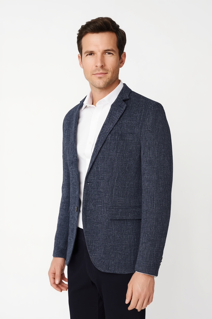 Veste de Costume Moderne pour Homme avec Silhouette Structurée | Élégance et Confort pour Mi-Saison 4