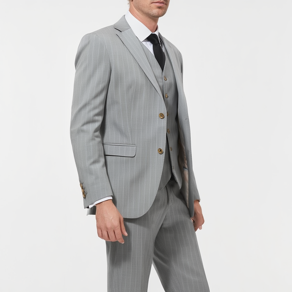 Costume Trois Pièces Londres Élégant