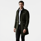 Éclipse | Manteau Trench Long pour Homme avec Ceinture Ajustable | Élégance et Confort pour le Printemps 2
