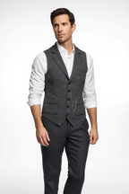 Gilet Sans Manche Homme Chic avec Coupe Ajustée | Élégant pour Tenues Professionnelles 2