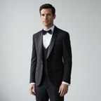 Élégance Nocturne | Smoking Slim Homme avec Revers Châle | Ensemble 3 Pièces pour Soirées Formelles 3