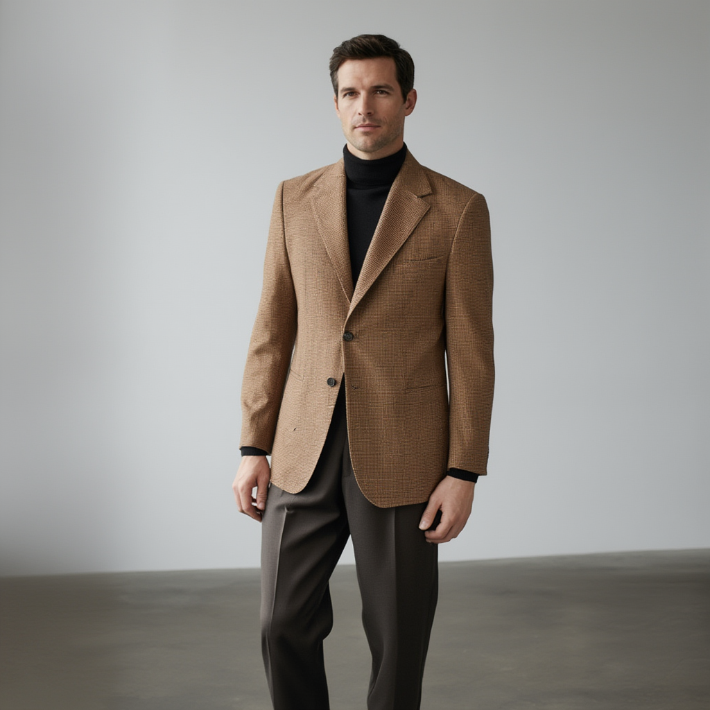 Siena | Blazer Slim en Laine avec Doublure Partielle | Élégance Polyvalente pour Hommes 5