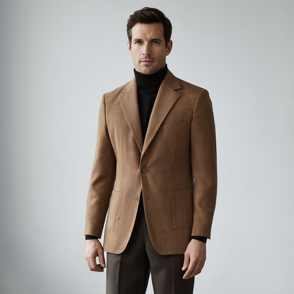 Siena | Blazer Slim en Laine avec Doublure Partielle | Élégance Polyvalente pour Hommes 2