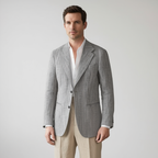 Torino | Blazer Slim en Lin et Coton avec Doublure Partielle | Élégance et Confort pour Hommes 3