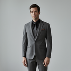 Élan TrioPro | Costume Trois Pièces Homme Slim Fit avec Veste, Gilet et Pantalon | Élégance Professionnelle 2