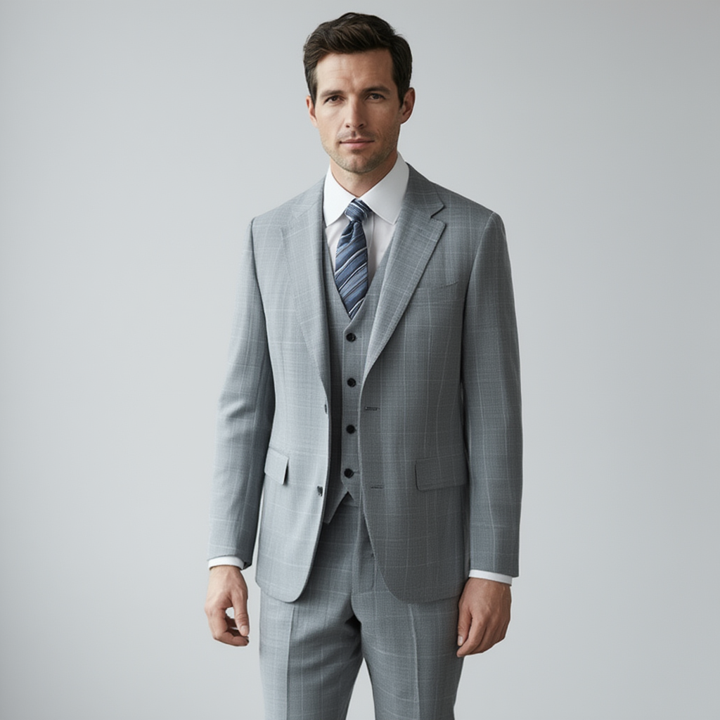 Majestueux | Costume 3 Pièces Classique pour Homme avec Veste et Gilet | Élégance pour Occasions Formelles 2