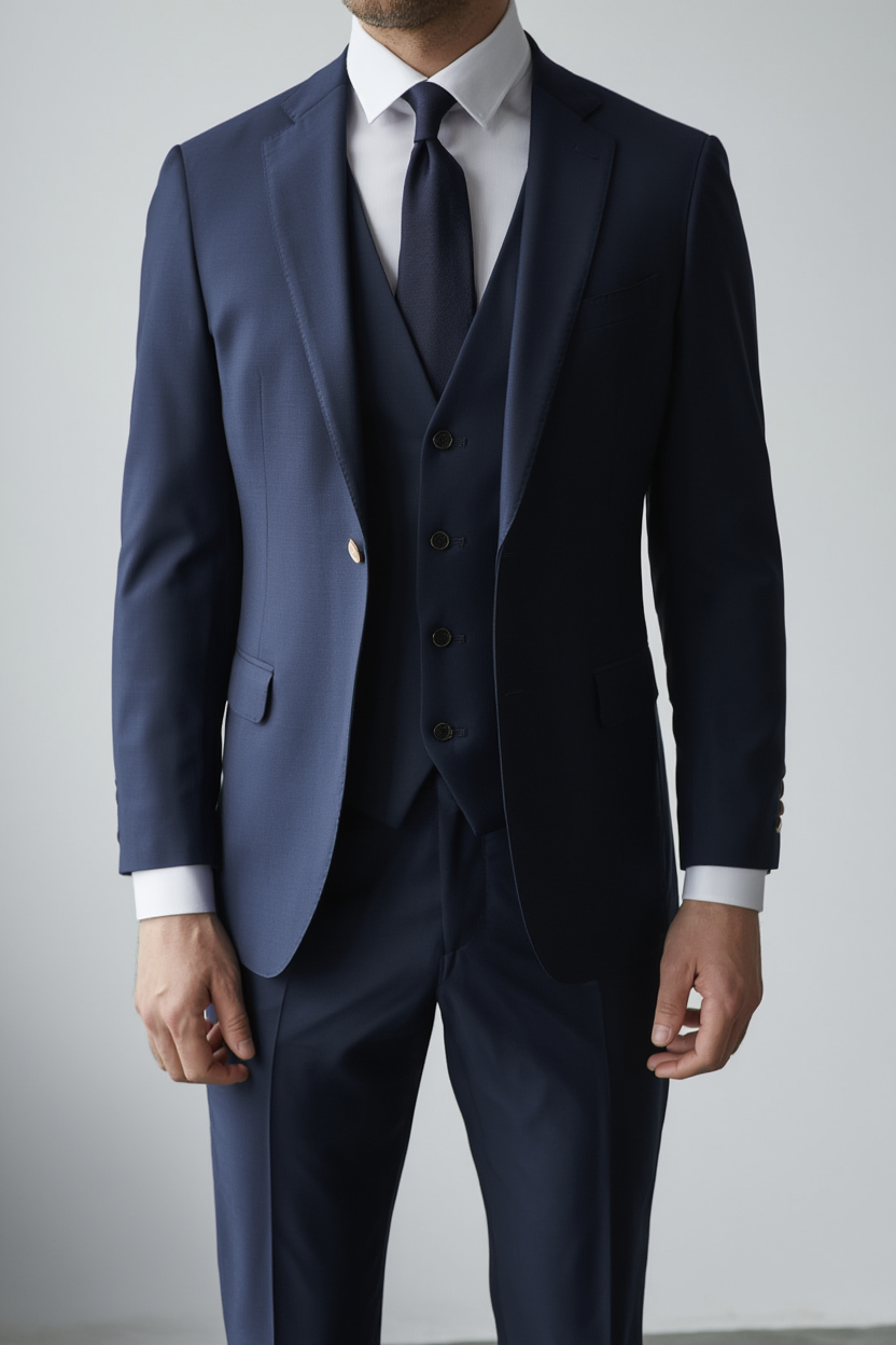 Élégance Masculine | Costume Trois Pièces avec Blazer Ajusté | Style Contemporain pour Cérémonies 2