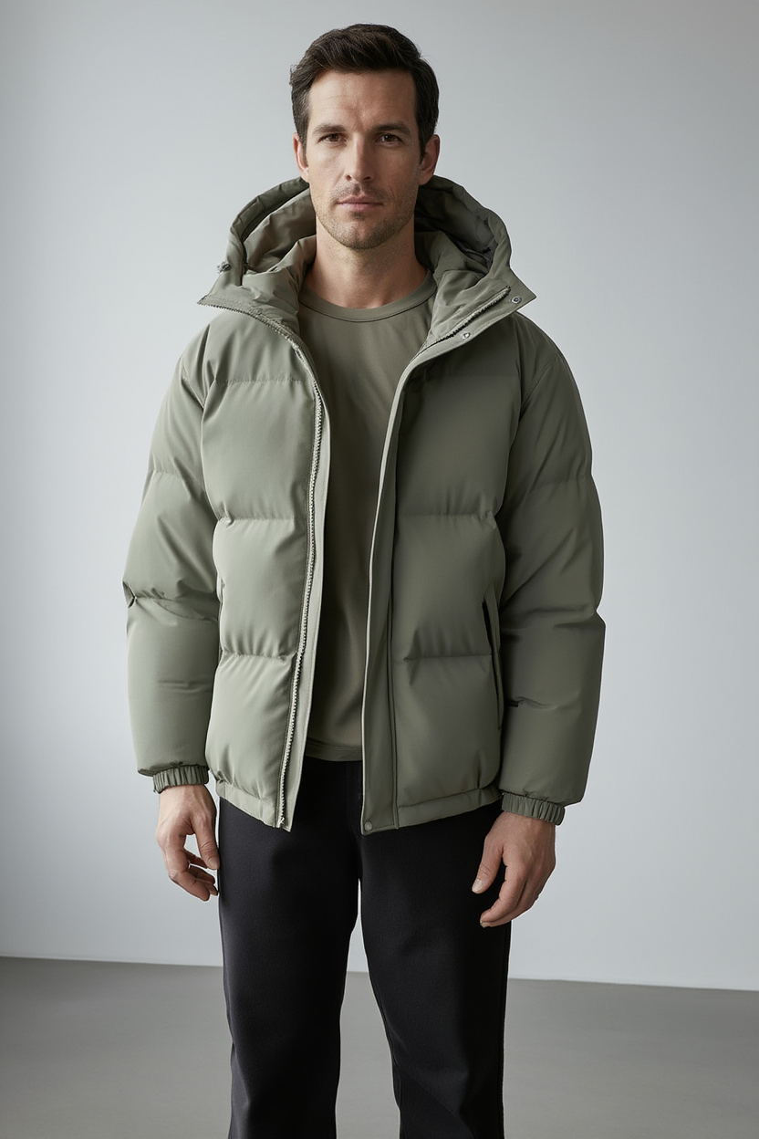 DoudouX | Doudoune Homme Longue avec Capuche Enveloppante | Isolation Optimale pour Hiver 3