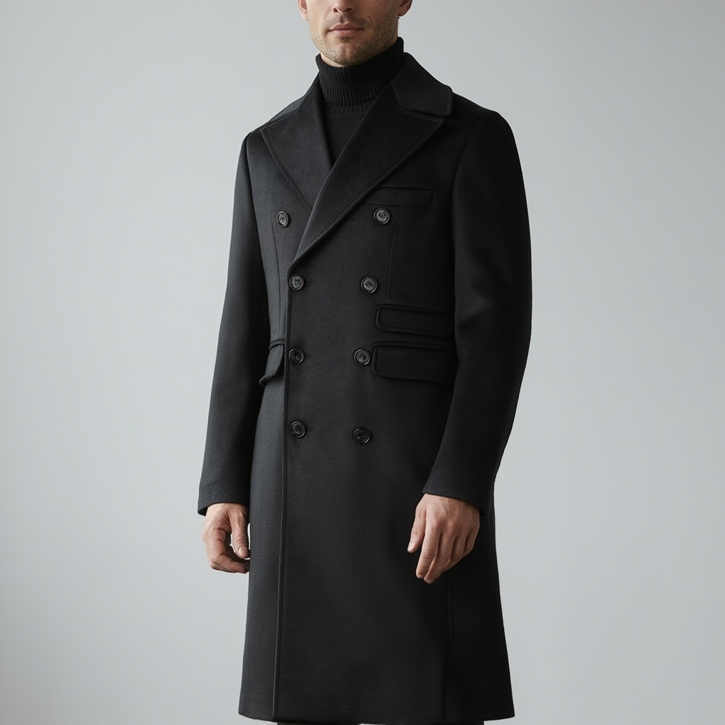 Manteau Shelby Bleu Élégant