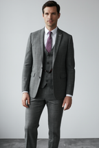 Élégance Moderne | Blazer Ajusté en Tweed avec Fermeture à 1 Bouton | Style Polyvalent pour Gentleman 2