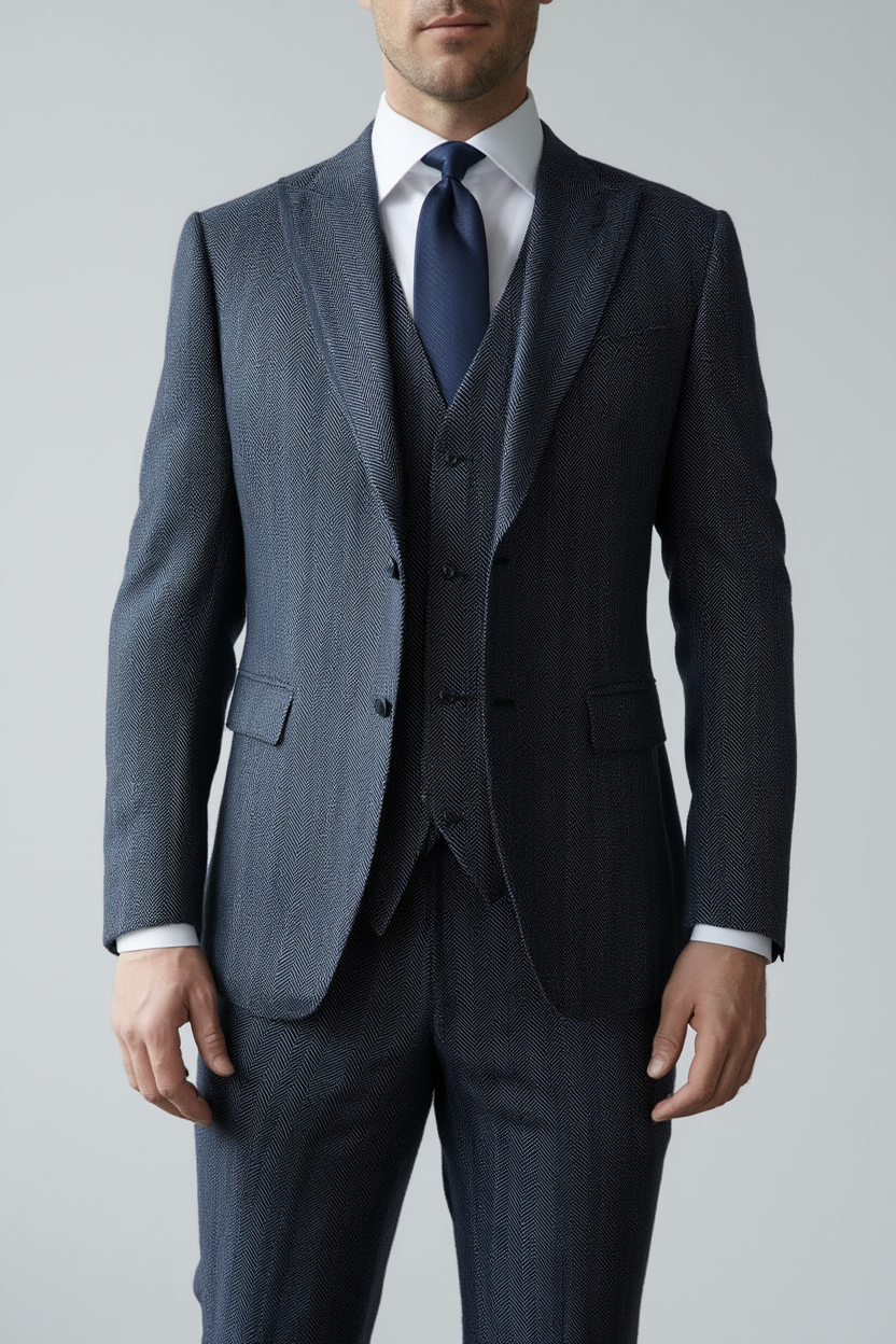 Arthur | Costume Trois Pièces en Tweed avec Blazer et Gilet | Élégance Masculine pour Automne-Hiver 3