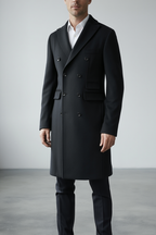 Manteau Hiver Femme Long en Laine avec Doublure Rouge | Élégance Intemporelle pour Automne-Hiver 3