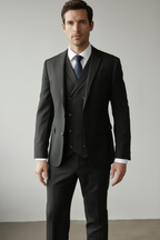 Élégance Classique | Costume Trois Pièces avec Coupe Ajustée | Charme Britannique pour Occasions Formelles 3